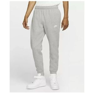 Nike Club Fleece Jogger Tapered Pants Heather Grey 826431-063 Mens Sz Large